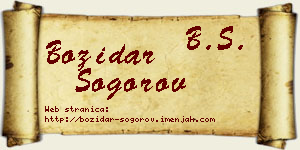 Božidar Šogorov vizit kartica